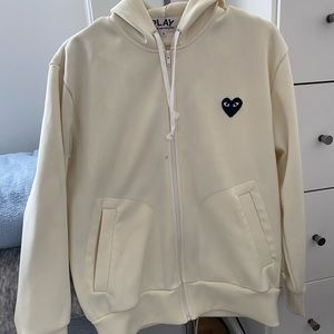 Comme des garçons zip up hoodie